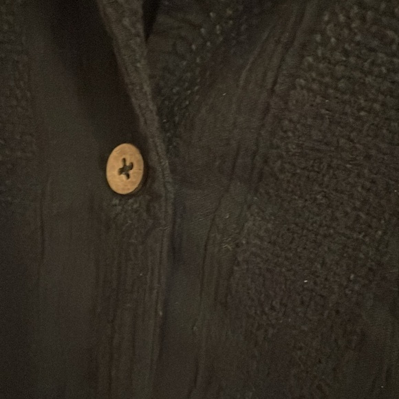 NWT Free People Black Linen Blazer - Picture 5 of 7